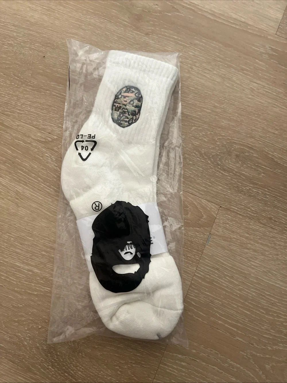 BAPE A Bathing Ape Crew Socks Big Ape Head Embroidered CAMO college Socks